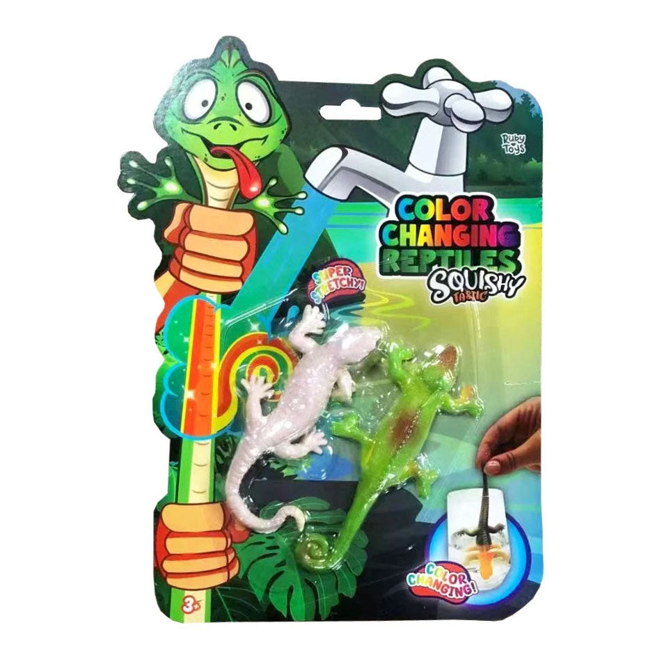 Dehnbare Farbwechselreptilien