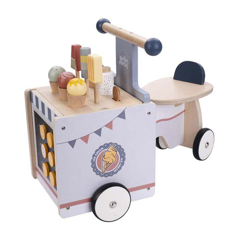 Holz-Laufrad-Eiswagen Jack Jacky