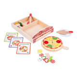 Gourmet-Pizzaset aus Holz, 20-teilig