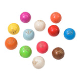Engelhart Jeu de Boules-Holzböcke-Set – 12 Stück Fluor-Natur – ø30 mm – Pétanque – Longfield