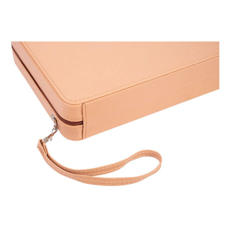 Engelhart backgammon reisspel met rits - beige