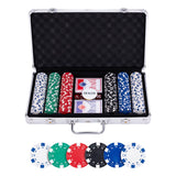 Pokerset im silbernen Koffer – 300 Chips
