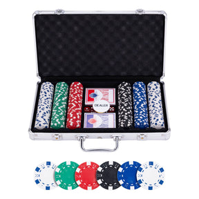 Pokerset im silbernen Koffer – 300 Chips