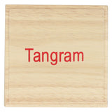 Longfield tangram - blank hout - rubberhout - inclusief voorbeelden en oplossingen - doosje - 13 x 13 cm - engelhart