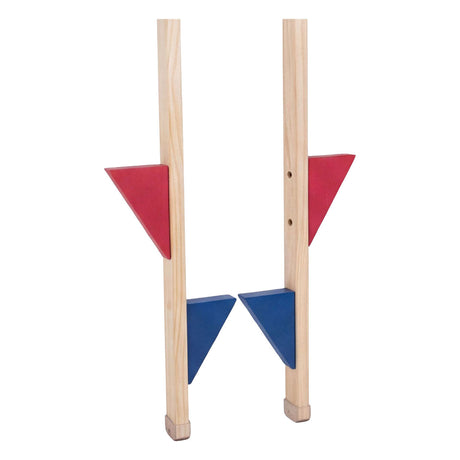 Engelhart Stelzen Holz mit farbiger Fußstütze Set 2 170 cm, verstellbar.