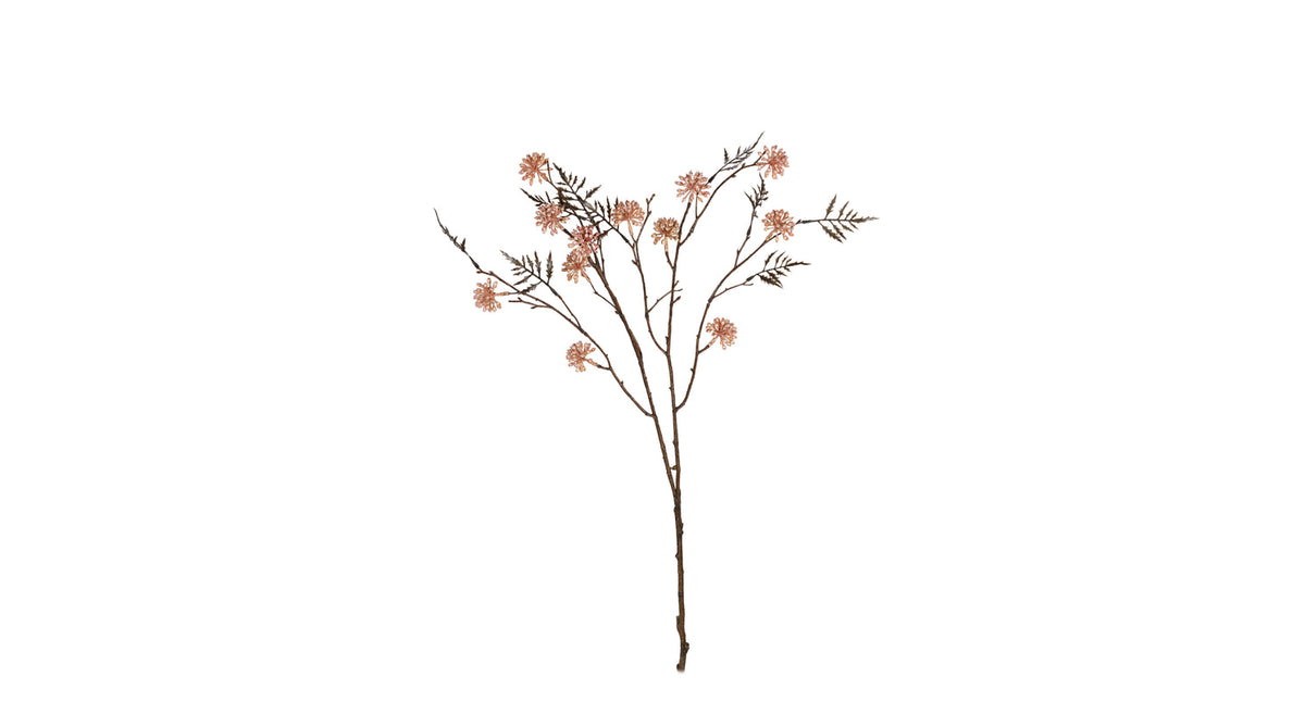 Pompom tak l95cm zalm