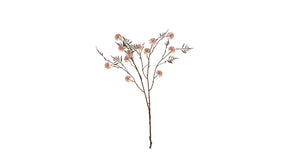 Pompom tak l95cm zalm
