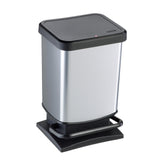 Rotho Paso Treteimer 20l Silbermetallic