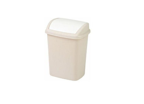 Curver Mölleimer mit Schiebedeckel Dominik 25l beige weiß