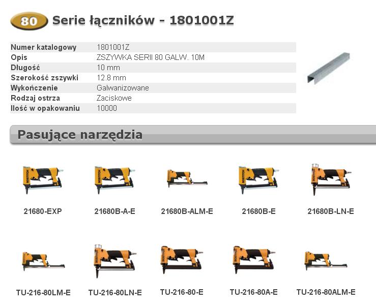 Bostitch nietjes 80 10mm 10m szer 12,8mm