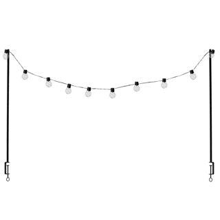 Esschert Design Tischklemme schwarz mit Solarleuchten