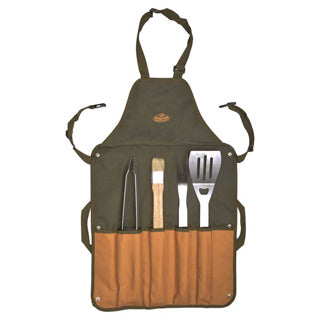 Grillschürze mit Werkzeug