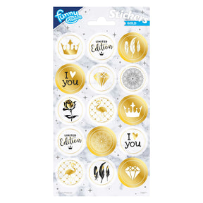 Totum-Aufkleberblatt Gold