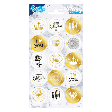 Totum-Aufkleberblatt Gold