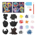 Totum Disney Stitch 3 in 1 Bastelset XL – Armbänder, Gipsabdruck, Diamantmalerei, Magnete und Schlüsselanhänger basteln – kreatives Spielzeug, Geschenktipp, Basteln für Jungen und Mädchen ab 5 Jahren