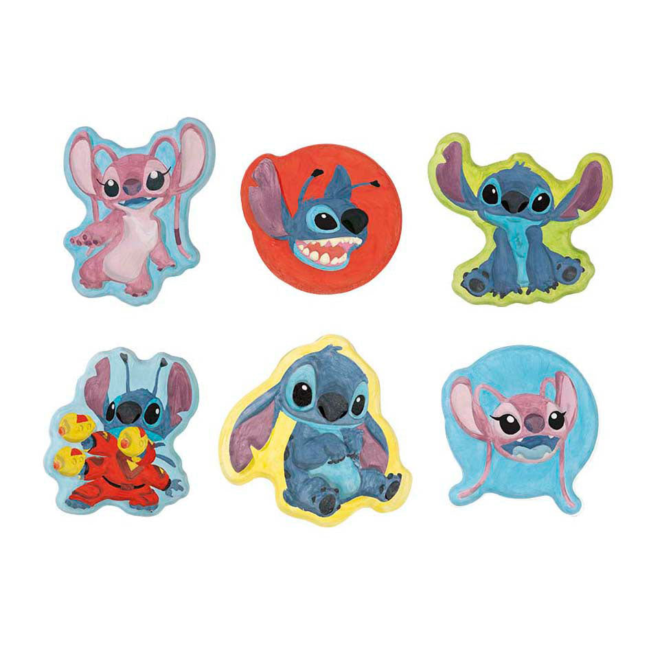 Totum Disney Stitch 3 in 1 Bastelset XL – Armbänder, Gipsabdruck, Diamantmalerei, Magnete und Schlüsselanhänger basteln – kreatives Spielzeug, Geschenktipp, Basteln für Jungen und Mädchen ab 5 Jahren