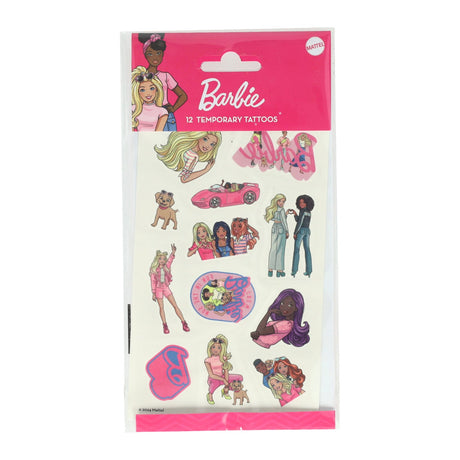 Kreative Bastelgruppen-Tattoos Barbie, 12 Stk.