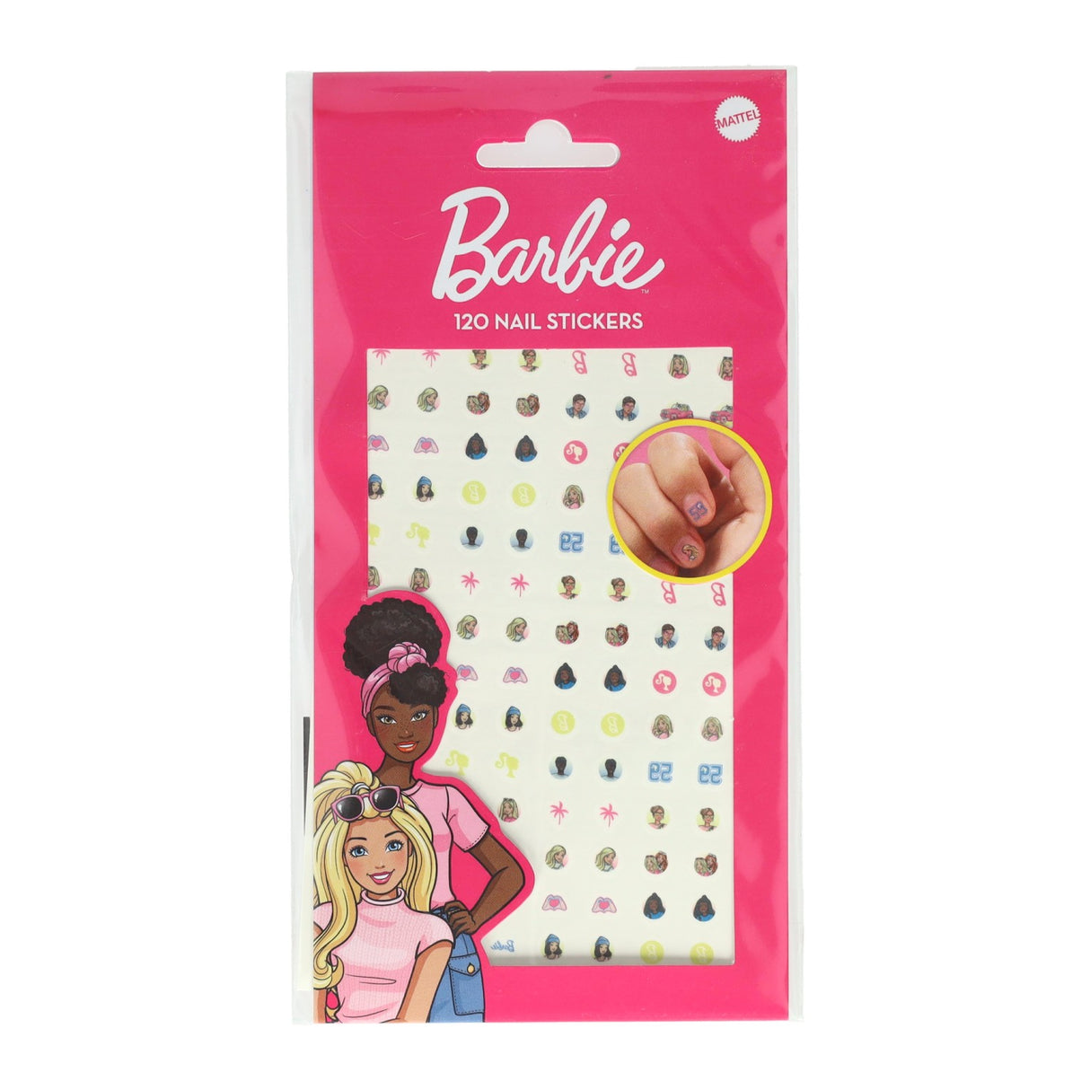 Kreative Bastelgruppe Nagelsticker Barbie, 120 Stk.