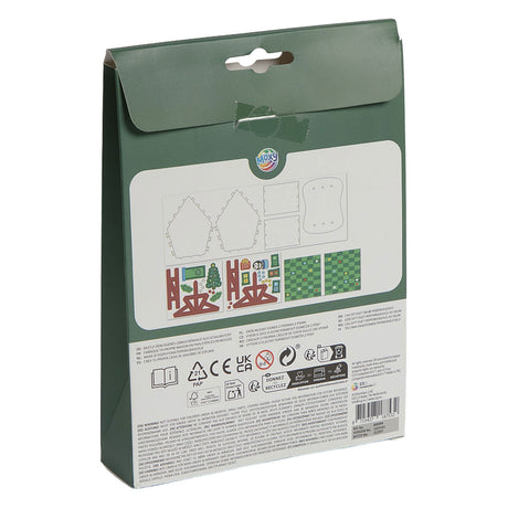 Creative craft group maak je eigen foam gemberhuis kerstmis met stickers