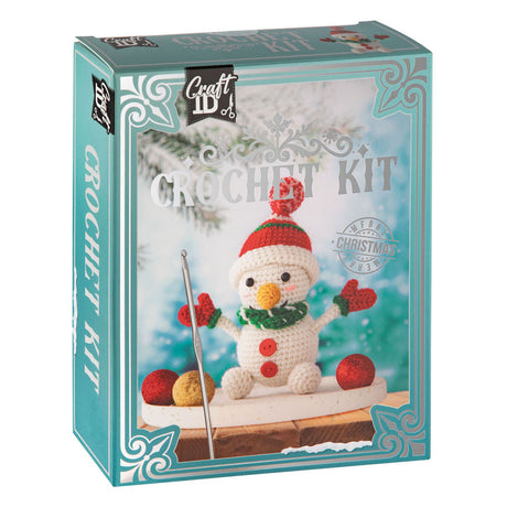 Creative craft group haak pakket sneeuwman - 16x9x18cm
