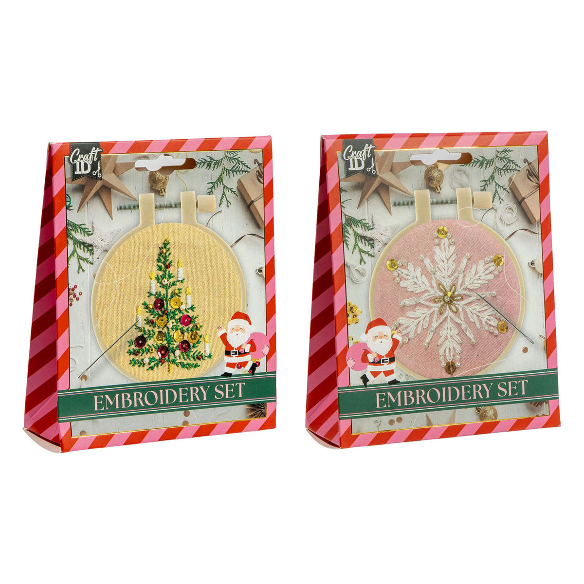 Creative craft group borduurset kerstmis - 11,5x11,5cm