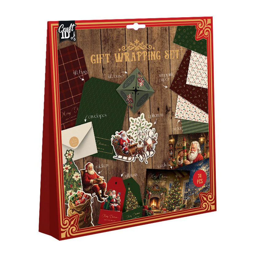 Creative craft group cadeau inpakken set kerstmis - 132dlg.