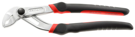 Facom Wasserpumpenzange mit Durchsteckscharnier und Verriegelung 250 mm – verchromt, Bi-Material – 181a.25cpepb