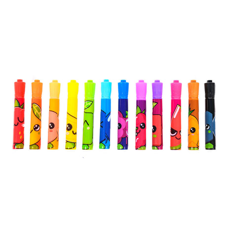 Canenco Fruity Squad Stiften Super Brede Punt traf Geur, 12st.