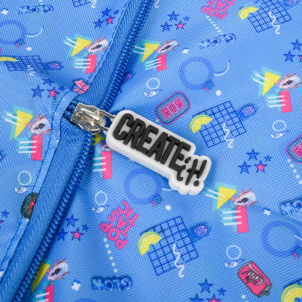 Erstellen Sie es! Poptastic faltbarer Shopper Blau