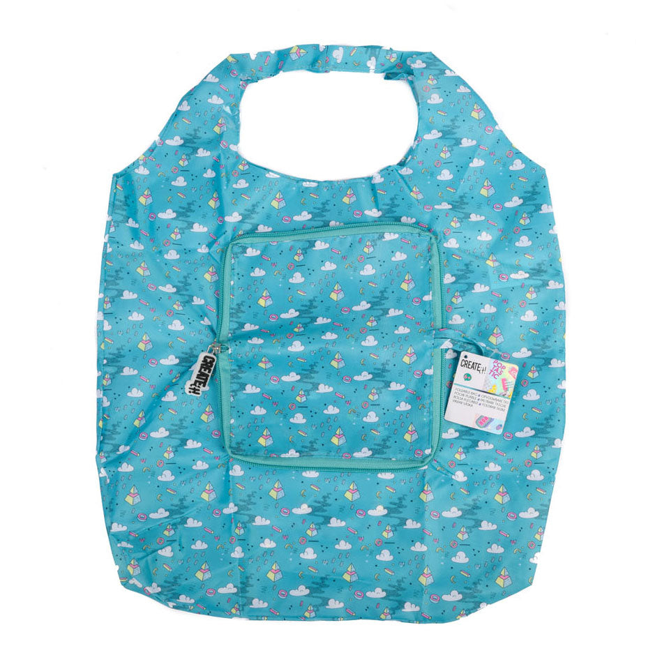 Erstellen Sie es! Poptastic Opvouwbare Shopper Türkis