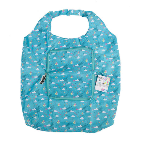 Erstelle es! Poptastic faltbarer Shopper – Türkis
