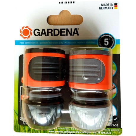 Gardena Schlauchverbinder + Wasserstopp 1 2 - 5 8