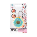 Erstellen Sie es! Schönheitsschlüsselring Donut mit Lippenbalsam