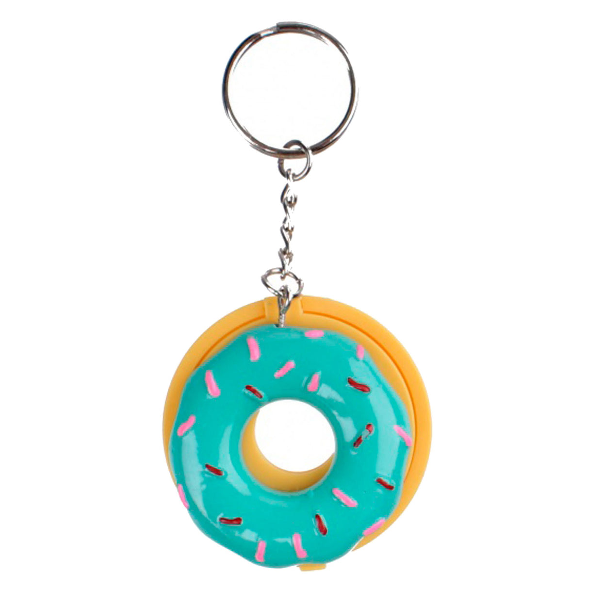 Erstellen Sie es! Schönheitsschlüsselring Donut mit Lippenbalsam