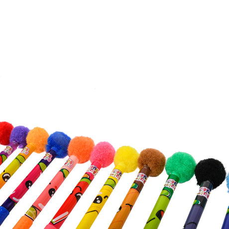 Canenco Fruity Squad Pompom-Gelstifte mit Duft, 12 Stück.