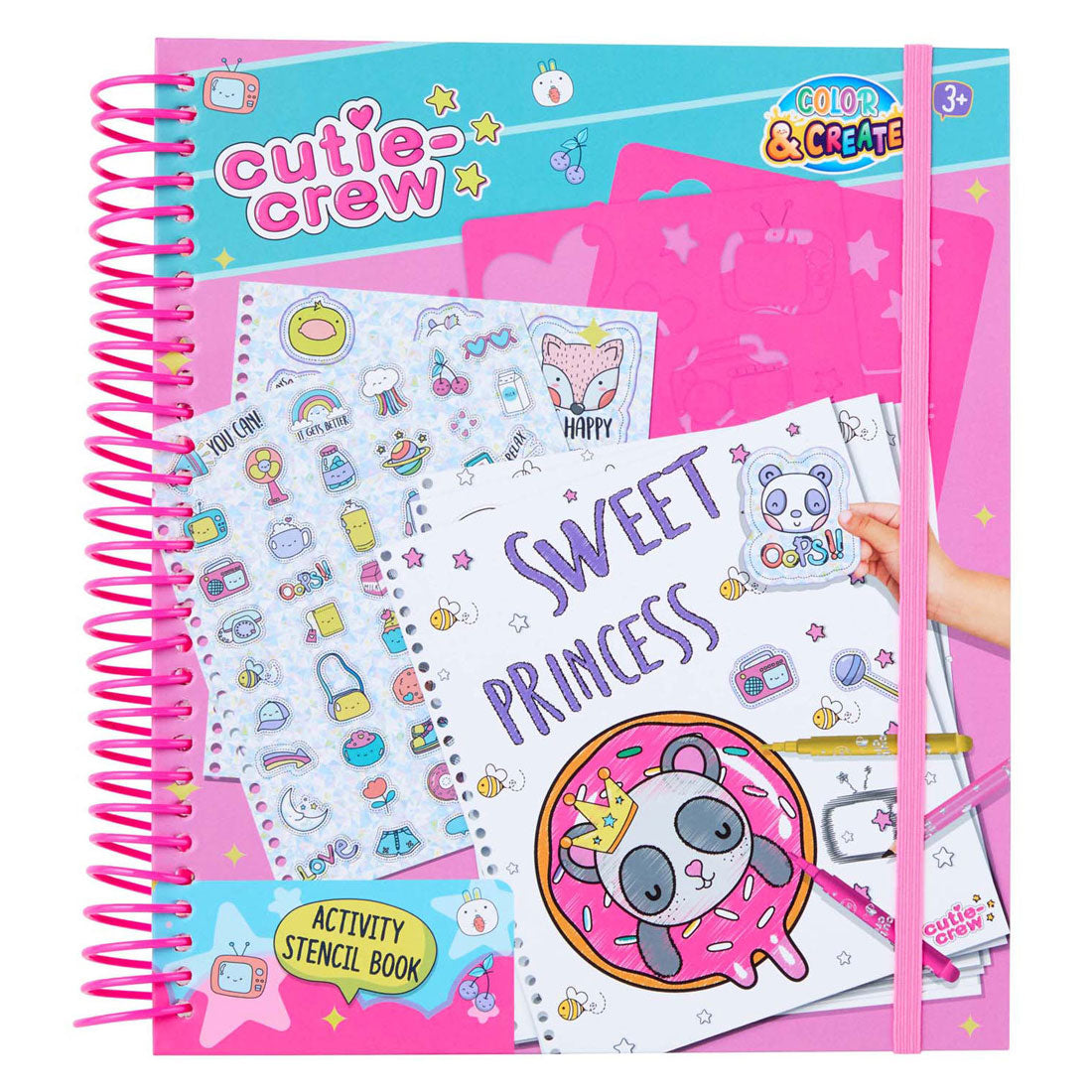 Canenco Cutie Crew Vorlage für Aktivitäten-Malbuch