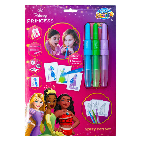 Canenco Princess Sprühstift-Set im A4-Umschlag | 12 Stück