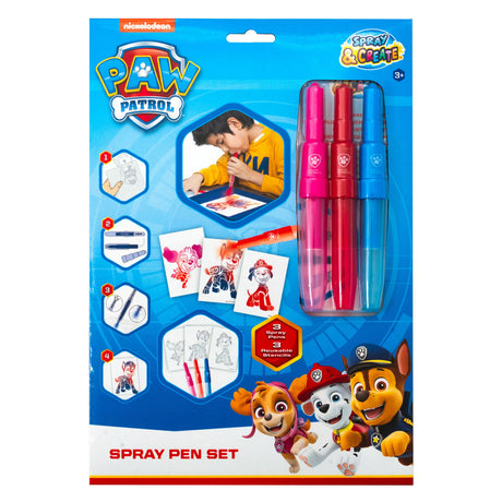 Canenco Paw Patrol Sprühstift-Set im A4-Umschlag | 6 Stück