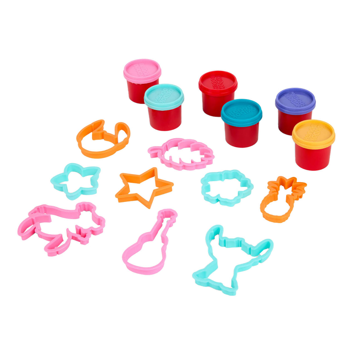 Canenco Stitch-Ton-Set mit Formen – 6 Tontöpfe