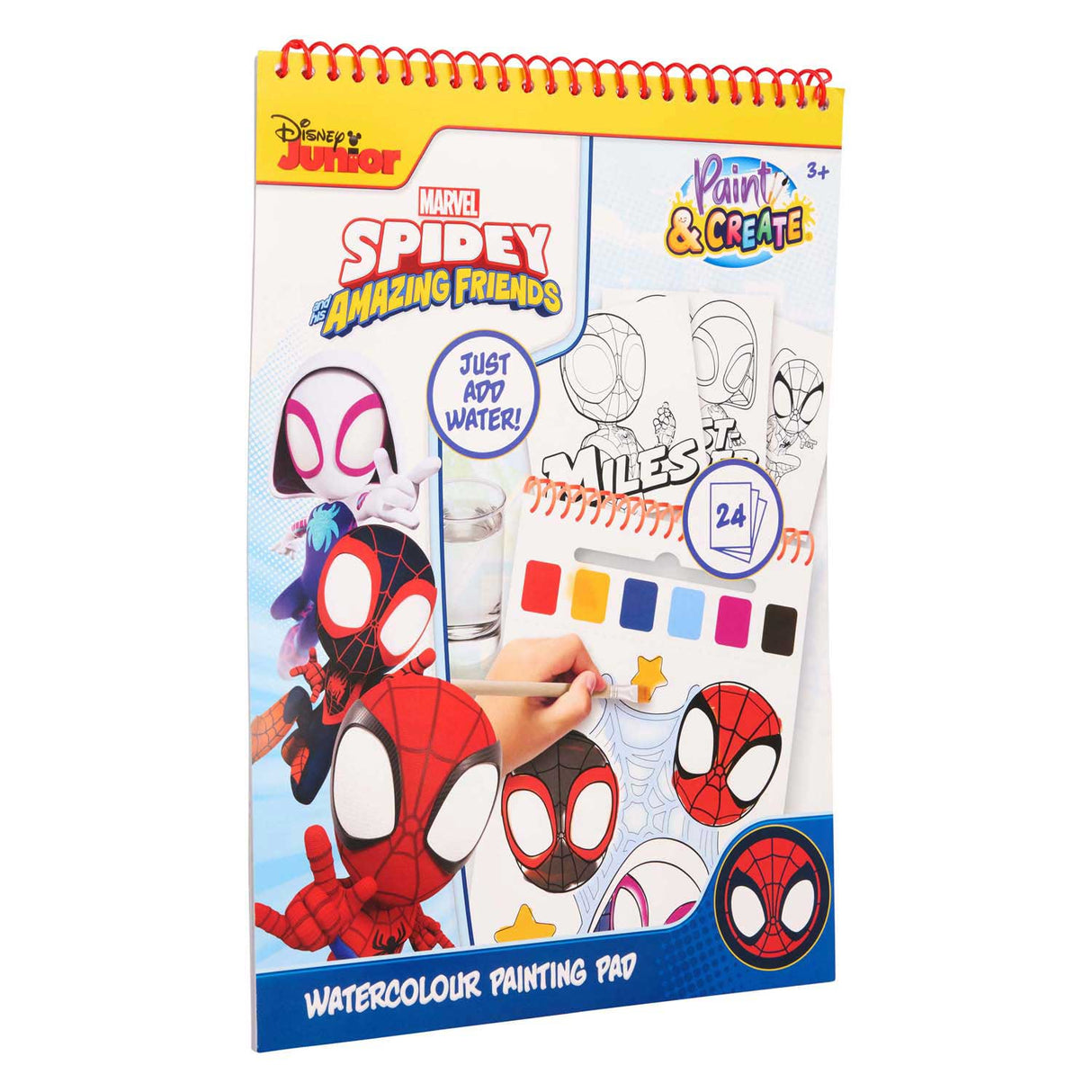 Canenco Spidey Wasserfarben-Set-Buch | 6 Stück