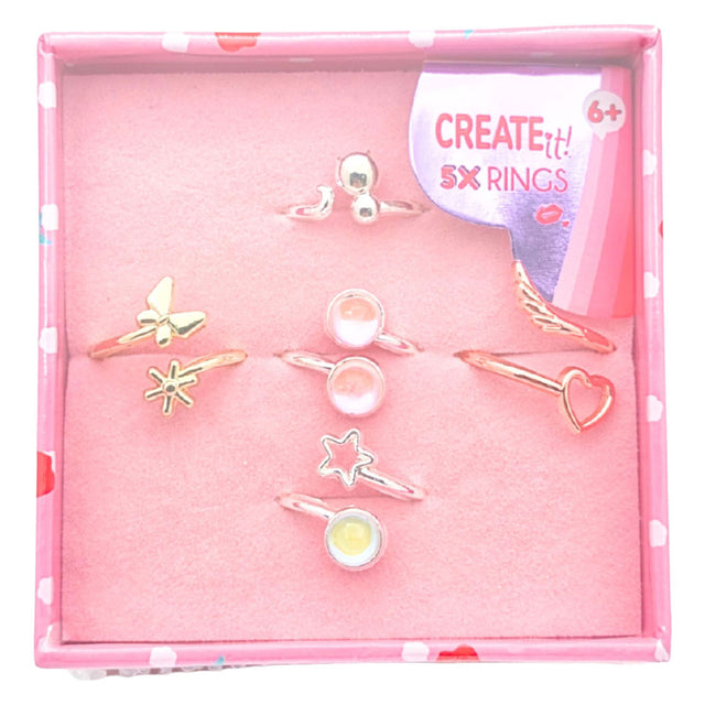 Canenco create it! 5 ringen in cadeauverpakking