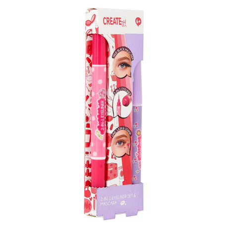 Canenco create it! oog make-up set - mascara en eyeliner met stempel