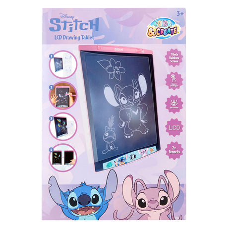 Canenco stitch angel lcd tekenbord 11 inch regenboog