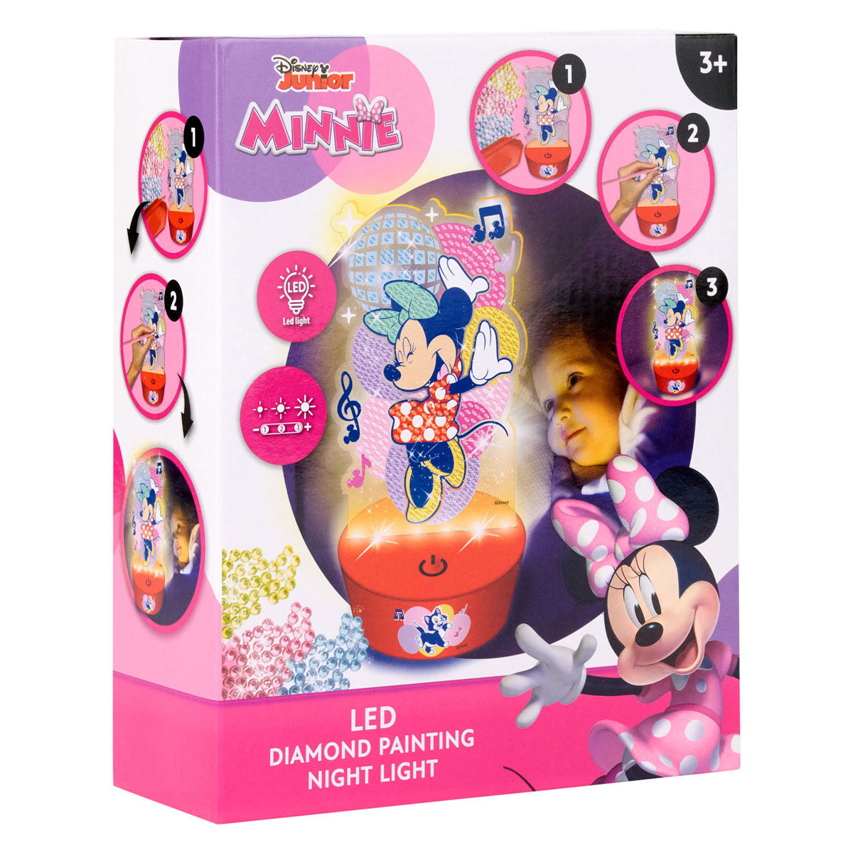 Canenco minnie mouse diamond painting nachtlamp