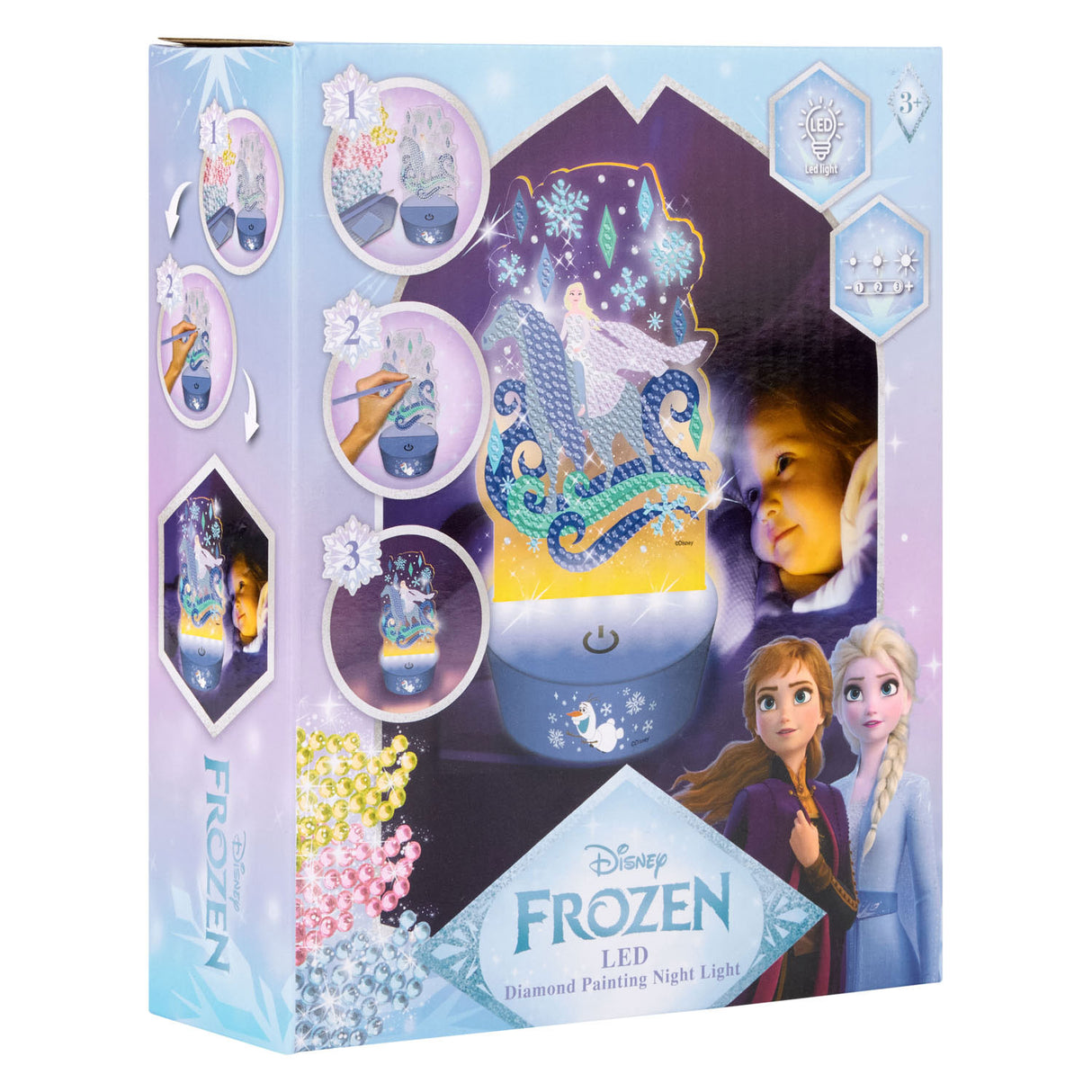 Canenco frozen diamond painting nachtlamp