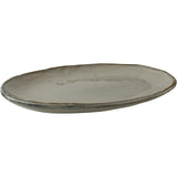 Ovale Schüssel mit niederländischer Rose, cremefarben, 40 x 28 cm
