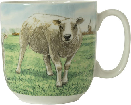 Wiebe van der Zee Wiebe's Farm Tasse XL Schaf 410 ml Schachtel mit 6 Stück Porzellan