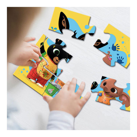 Bambolino Bing Puzzle 4 in 1 Lernspielzeug für Kleinkinder – Kinderpuzzle 4x6x9x16 Teile Puzzle lernen – Geschenktipp Puzzle 3 Jahre und älter – Spielzeug