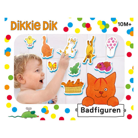 Bambolino Dikkie Dik Badespielzeug Badefiguren, Lernspielzeug im Aufbewahrungsnetz – Kleinkind Kleinkindspielzeug – Spielzeug – ab 1 Jahr
