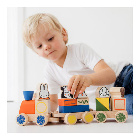 Bambolino Toys Miffy Holzblockeisenbahn. 3+